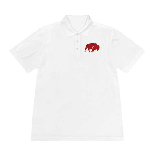 Men's Sport Polo Shirt with Buffalo Design - Casual Wear, Golf Shirt, Summer Collection, Outdoor Activity Shirt, Gift for Him