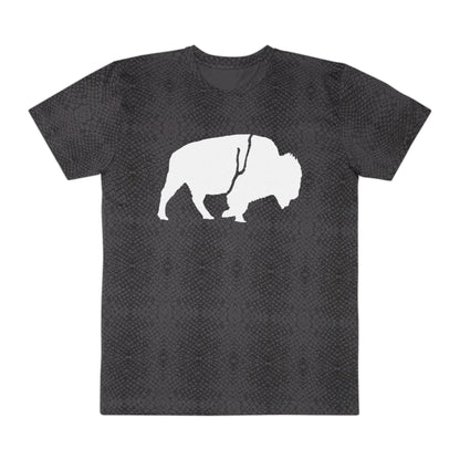 QKA Bills Backers White Standing Buffalo T-Shirt