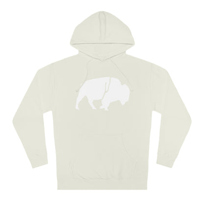 QKA Bills Backers White Standing Buffalo Hoodie