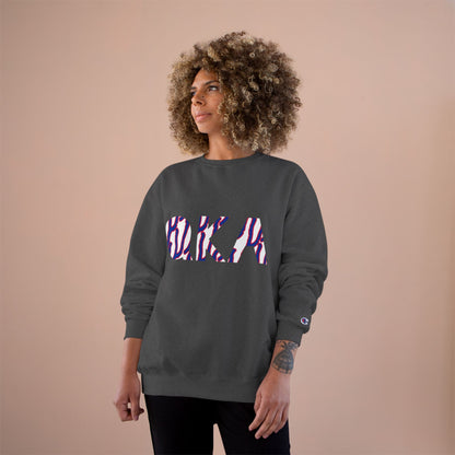 Stylish O.K.A. Champion Sweatshirt, Cozy Casual Wear, Gift for Friends, Ideal for Holidays, Summer Nights, Relaxation, Athleisure