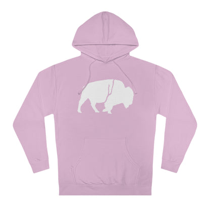 QKA Bills Backers White Standing Buffalo Hoodie