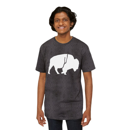QKA Bills Backers White Standing Buffalo T-Shirt