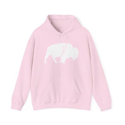 Copy of QKA Bills Backers White Standing Buffalo Hoodie