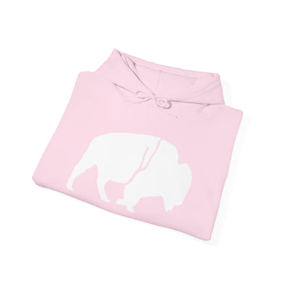 Copy of QKA Bills Backers White Standing Buffalo Hoodie