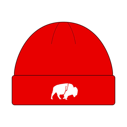 Buffalo Cuff Beanie for Winter, Outdoor Adventures, Unisex Gift, Cool Weather Accessory, Hipster Style Hat