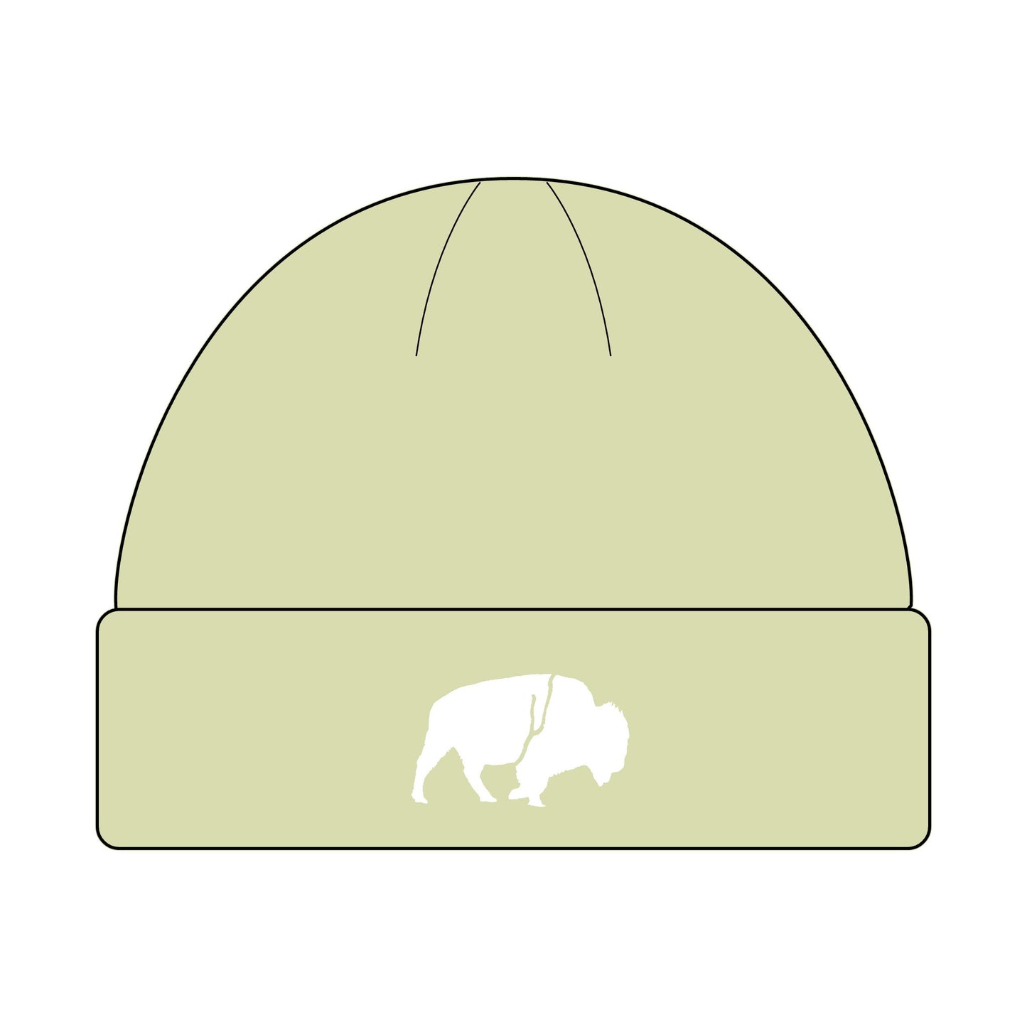 Buffalo Cuff Beanie for Winter, Outdoor Adventures, Unisex Gift, Cool Weather Accessory, Hipster Style Hat