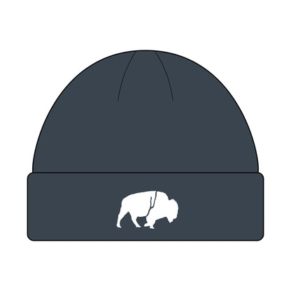 Buffalo Cuff Beanie for Winter, Outdoor Adventures, Unisex Gift, Cool Weather Accessory, Hipster Style Hat