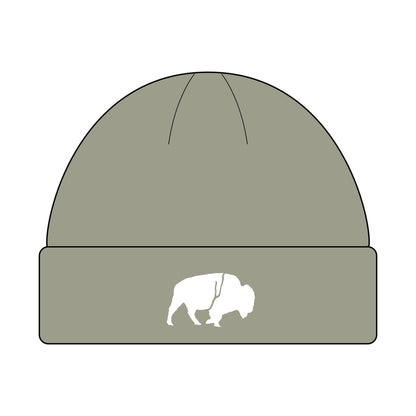 Buffalo Cuff Beanie for Winter, Outdoor Adventures, Unisex Gift, Cool Weather Accessory, Hipster Style Hat