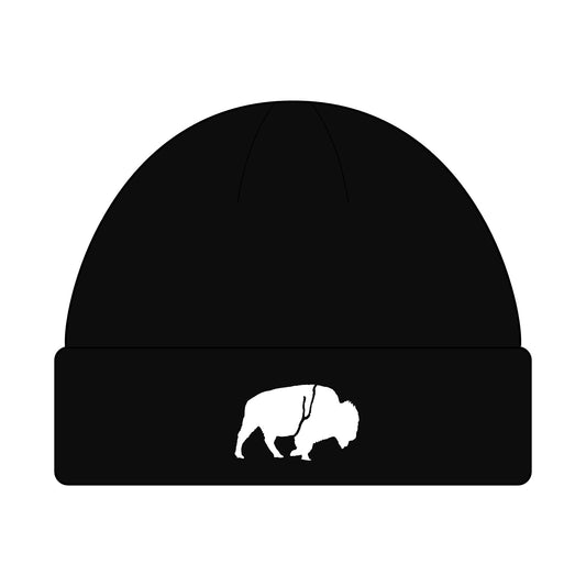 Buffalo Cuff Beanie for Winter, Outdoor Adventures, Unisex Gift, Cool Weather Accessory, Hipster Style Hat