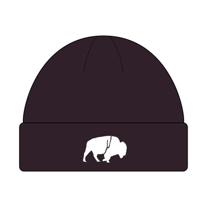 Buffalo Cuff Beanie for Winter, Outdoor Adventures, Unisex Gift, Cool Weather Accessory, Hipster Style Hat