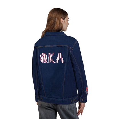 Embroidered Denim Jacket - QKA Bills Backers