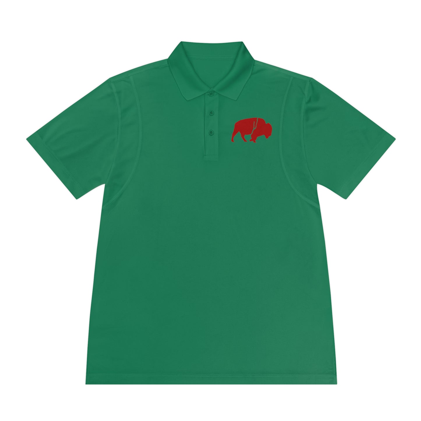 Men's Sport Polo Shirt with Buffalo Design - Casual Wear, Golf Shirt, Summer Collection, Outdoor Activity Shirt, Gift for Him