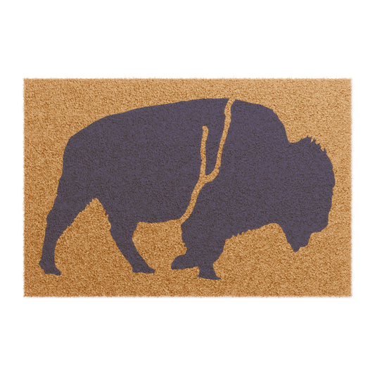 QKA Bills Silhouette Doormat, Rustic Home Decor, Front Porch Welcome Mat, Outdoor Entry Rug, Animal Lover Gift, Farmhouse Style