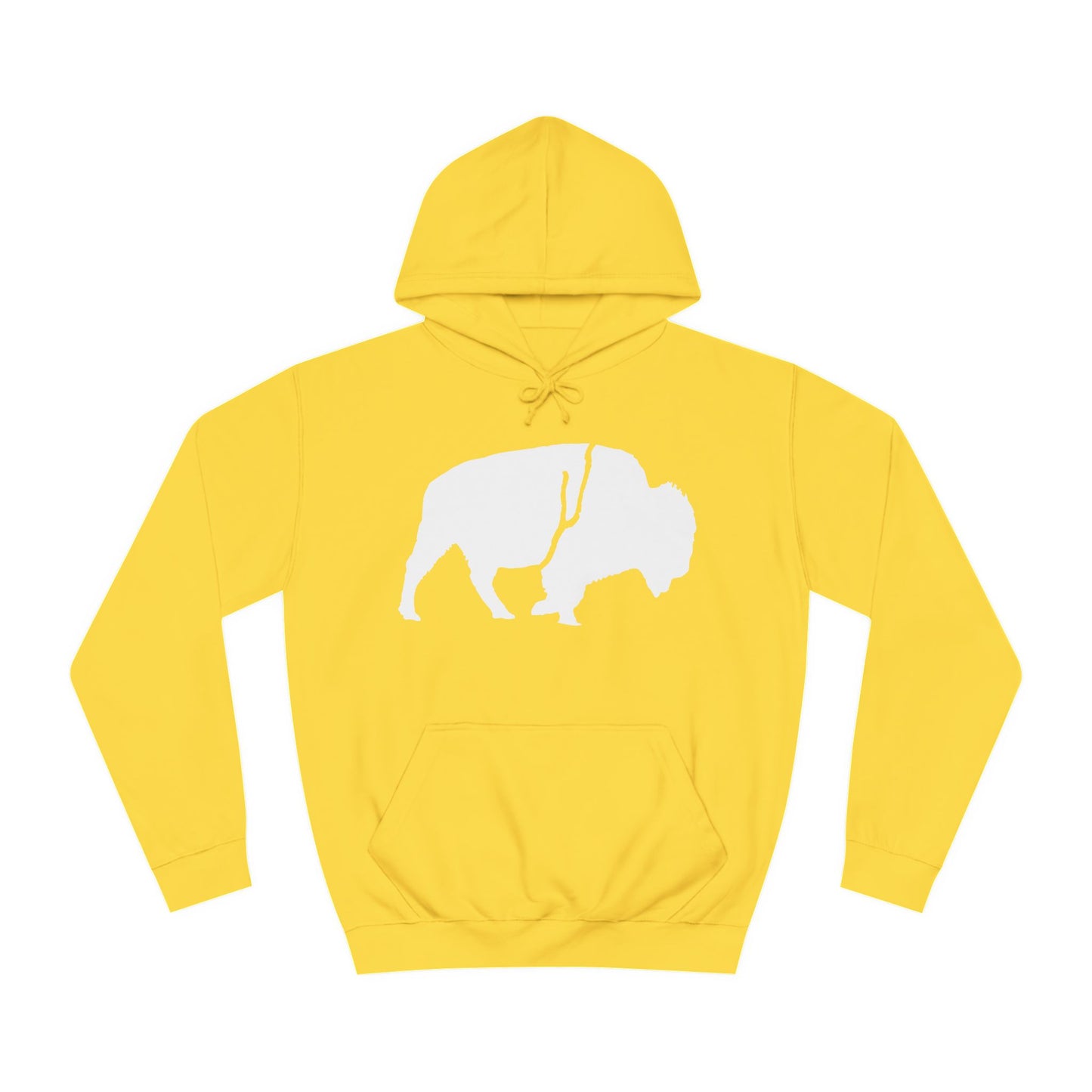 QKA Bills Backers White Standing Buffalo Classic Hoodie