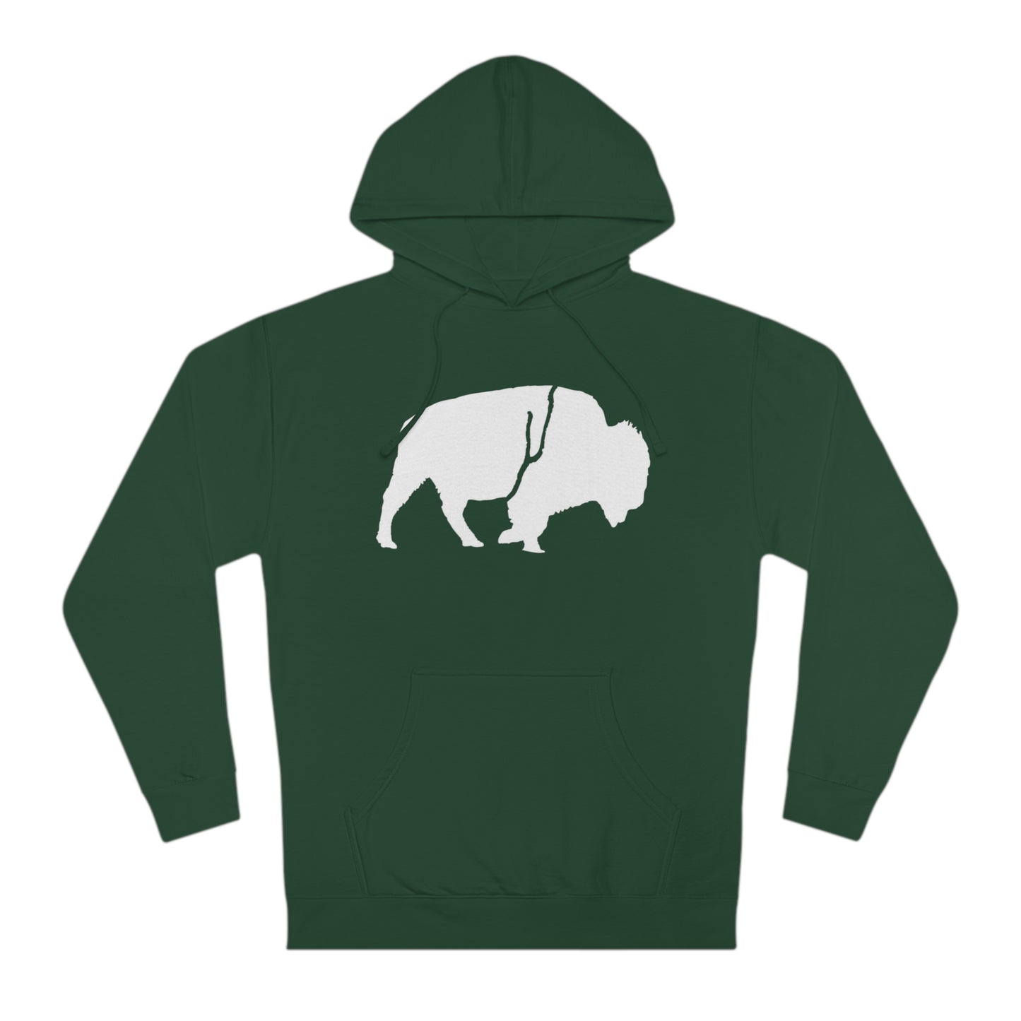 QKA Bills Backers White Standing Buffalo Hoodie