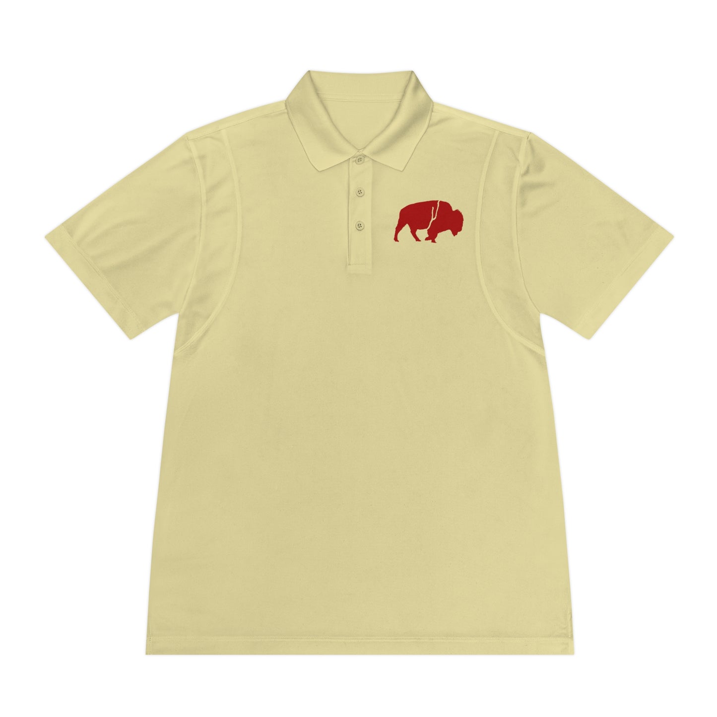 Men's Sport Polo Shirt with Buffalo Design - Casual Wear, Golf Shirt, Summer Collection, Outdoor Activity Shirt, Gift for Him