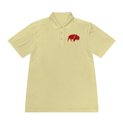Men's Sport Polo Shirt with Buffalo Design - Casual Wear, Golf Shirt, Summer Collection, Outdoor Activity Shirt, Gift for Him