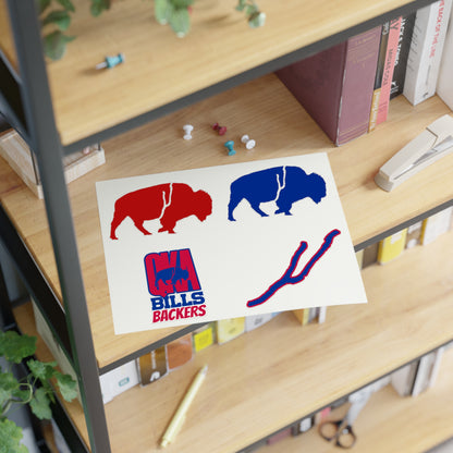 Sticker Sheets - The QKA Bills Backers Logo Collection