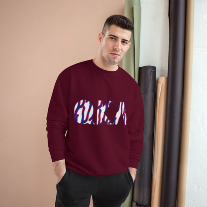 Stylish O.K.A. Champion Sweatshirt, Cozy Casual Wear, Gift for Friends, Ideal for Holidays, Summer Nights, Relaxation, Athleisure