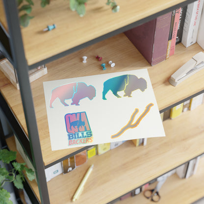 Sticker Sheets - The QKA Bills Backers Logo Collection