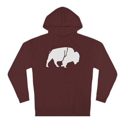 QKA Bills Backers White Standing Buffalo Hoodie