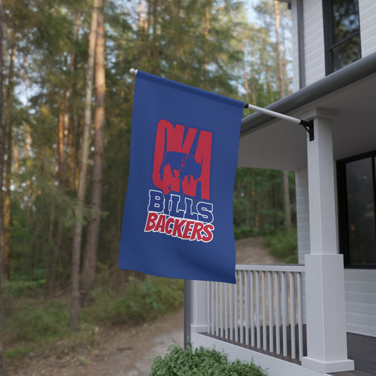 QKA Bills Backers House Banner - NFL Team Decor, Game Day Flag, Sports Fan Gift, Home & Garden Decoration, Outdoor Sign