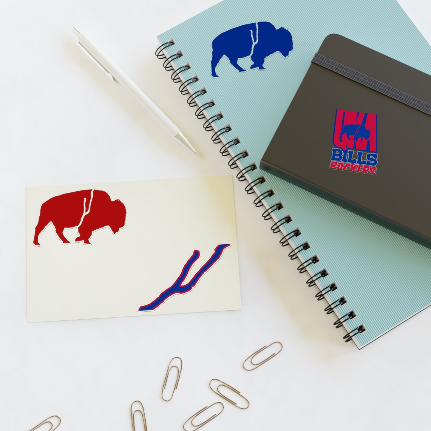 Sticker Sheets - The QKA Bills Backers Logo Collection