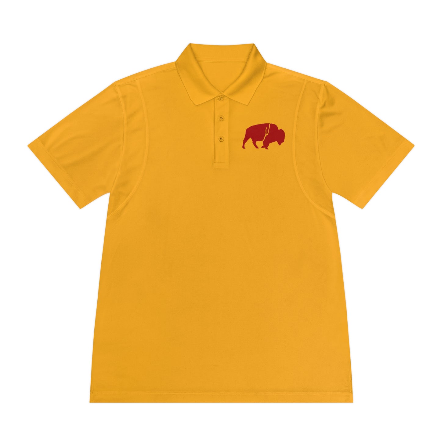 Men's Sport Polo Shirt with Buffalo Design - Casual Wear, Golf Shirt, Summer Collection, Outdoor Activity Shirt, Gift for Him