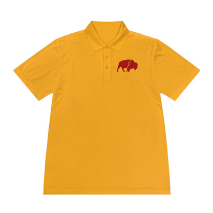 Men's Sport Polo Shirt with Buffalo Design - Casual Wear, Golf Shirt, Summer Collection, Outdoor Activity Shirt, Gift for Him