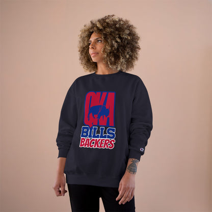 Cozy Sports Sweatshirt with Buffalo Design, Game Day Apparel, Fan Gear, Champion Hoodie, Gift for Sports Lovers