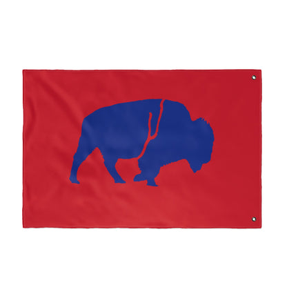 Vibrant Double Sided Flag, Outdoor Decor, Buffalo Art, Sports Fan Flag, Garden Banner, Home and Garden
