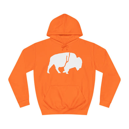 QKA Bills Backers White Standing Buffalo Classic Hoodie
