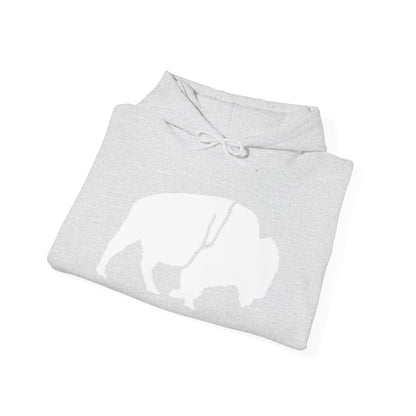 Copy of QKA Bills Backers White Standing Buffalo Hoodie