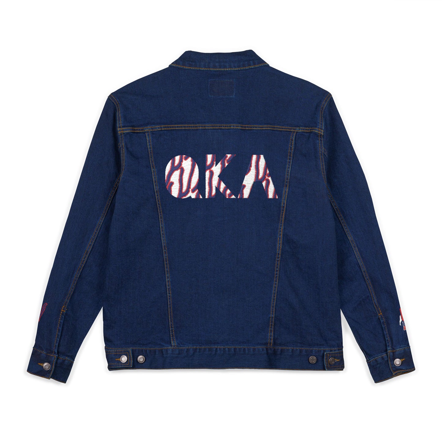Embroidered Denim Jacket - QKA Bills Backers