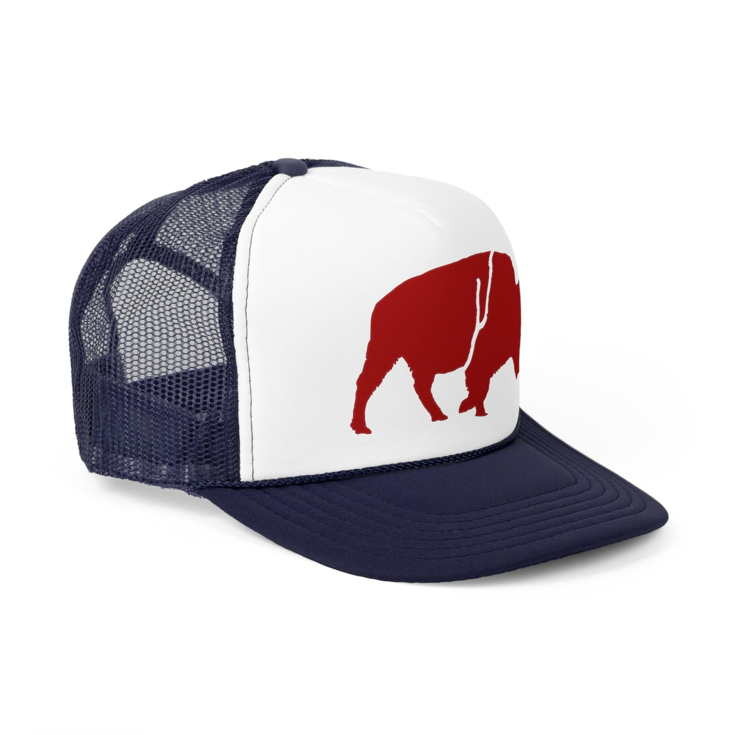 Trucker Cap QKA Bills Backers Red Standing Buffalo Icon