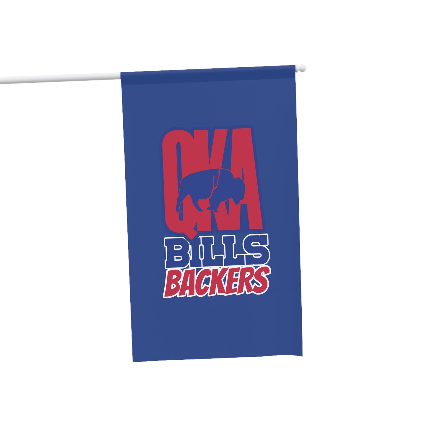 QKA Bills Backers House Banner - NFL Team Decor, Game Day Flag, Sports Fan Gift, Home & Garden Decoration, Outdoor Sign