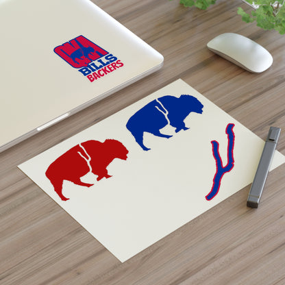 Sticker Sheets - The QKA Bills Backers Logo Collection