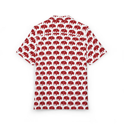 QKA Bills Backers Hawaiian Shirt – Standing Buffalo All-Over Print