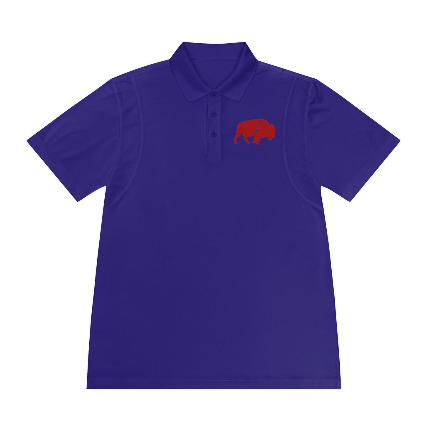 Men's Sport Polo Shirt with Buffalo Design - Casual Wear, Golf Shirt, Summer Collection, Outdoor Activity Shirt, Gift for Him