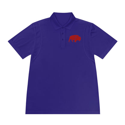 Men's Sport Polo Shirt with Buffalo Design - Casual Wear, Golf Shirt, Summer Collection, Outdoor Activity Shirt, Gift for Him