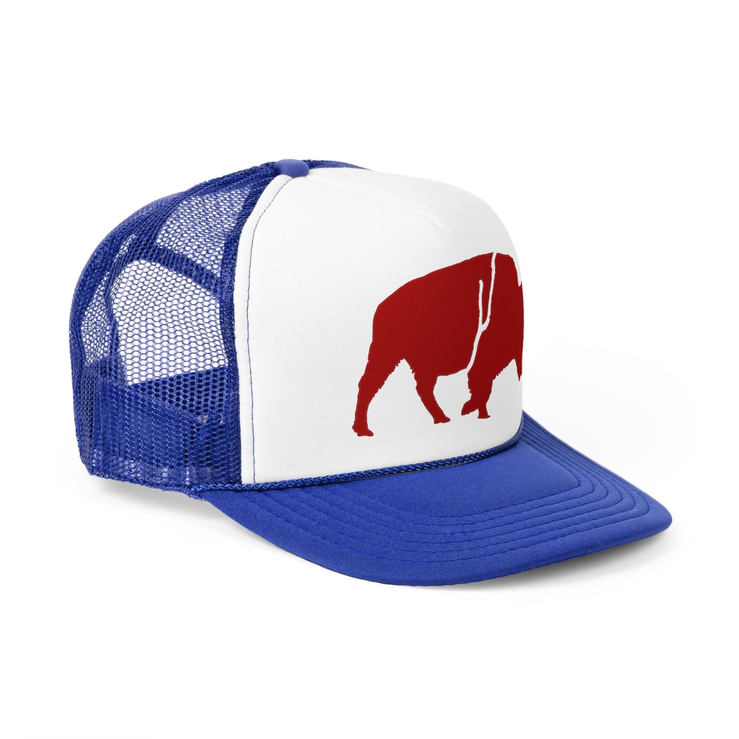 Trucker Cap QKA Bills Backers Red Standing Buffalo Icon