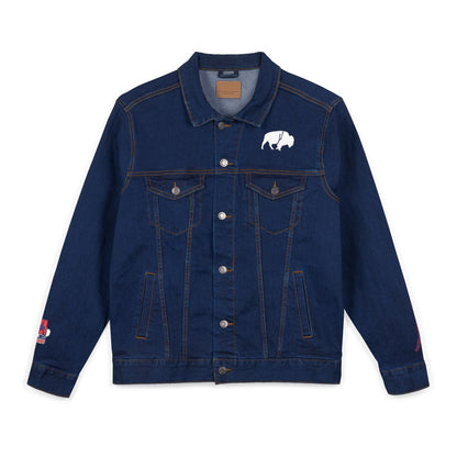 Embroidered Denim Jacket - QKA Bills Backers