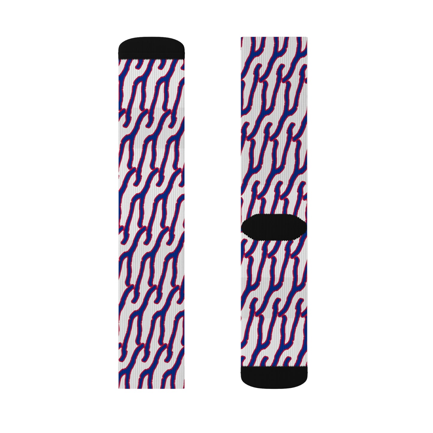 Sublimation Socks - QKA Lake Bills Red White & Blue Icon