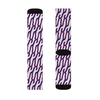 Sublimation Socks - QKA Lake Bills Red White & Blue Icon