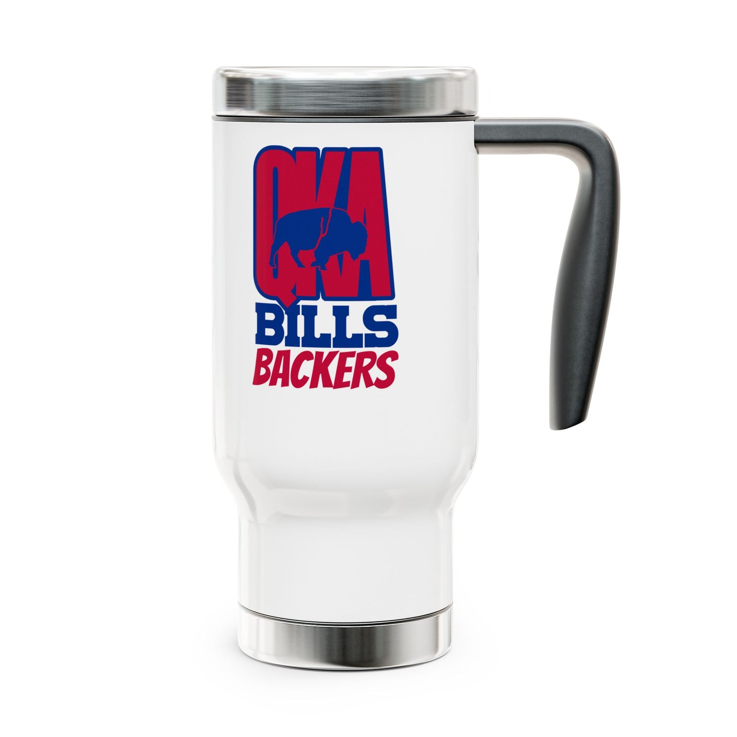 Stainless Steel Travel Mug with Handle, 14oz