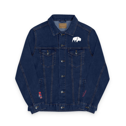 Embroidered Denim Jacket - QKA Bills Backers