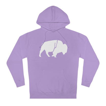 QKA Bills Backers White Standing Buffalo Hoodie