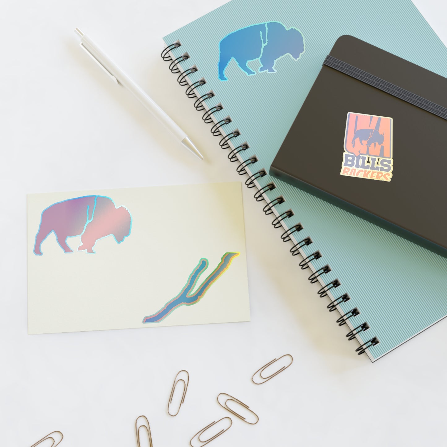 Sticker Sheets - The QKA Bills Backers Logo Collection