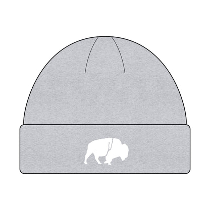 Buffalo Cuff Beanie for Winter, Outdoor Adventures, Unisex Gift, Cool Weather Accessory, Hipster Style Hat