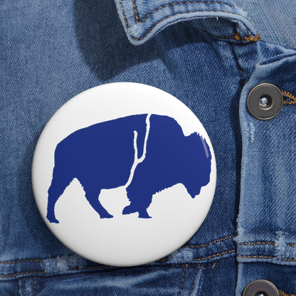 Pin Buttons Standing Buffalo Icon